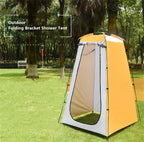 Portable Single-Layer Outdoor Travel Privacy Shower Tent Waterproof Oxford Fabric Fiberglass Spacious Dressing Changing Camping