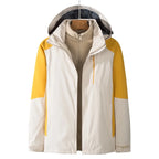 Outdoor Work Clothes Women Men Waterproof Breathable Two-Piece Set Three-in-One Winter Ski Suit Warm Layer Rain Jackets Raincoat