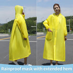 EVA Waterproof Rain Poncho Women Men High Durable Reusable Raincoat Hood Environmentally Protected Customizable Logo Hiking