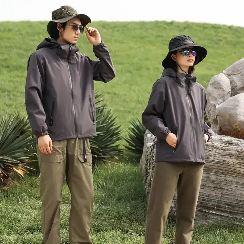 Men's Lightweight Rain Jacket for Work Golf Travel Hiking Waterproof Windbreaker With Logo Decoration Fashion Coat Shell Coat