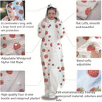 EVA Thickened Fashionable Full-length Printed Raincoat for Adults and Children, Parent-child Hiking