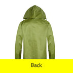 Thickened One-Piece Long Canvas Raincoat Adult Flood Prevention Windbreaker Poncho Men Women Outdoor Labor Protection Camping