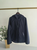 Men's Softshell Jacket With Hood Fleece Lined Windbreaker Lightweight Waterproof Jackets for Hiking