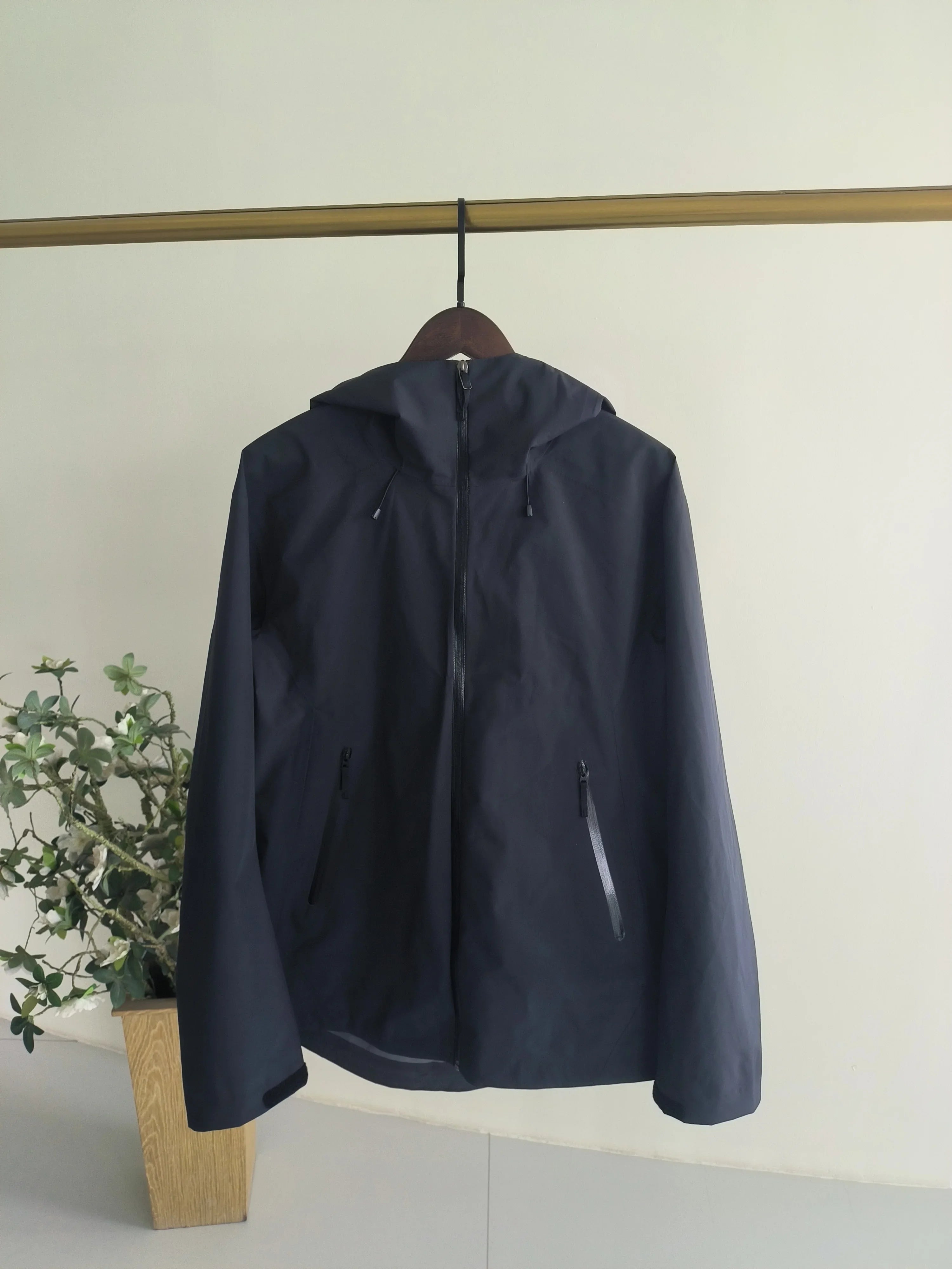 Men's Softshell Jacket With Hood Fleece Lined Windbreaker Lightweight Waterproof Jackets for Hiking