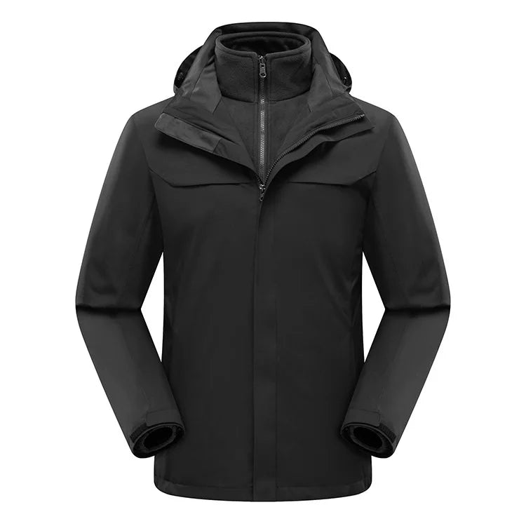 High End Outdoor Assault Suit Men Women Two-piece Set Three in One With Thick Fleece Warm Jacket Mountaineering Cloth Raincoat