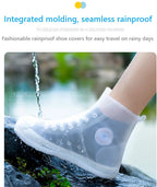 Silicone Adult Shoe Cover Rain Boots Rain Shoes Waterproof Rainstorm Proof Fashion Rain Proof  Shoe Cover
