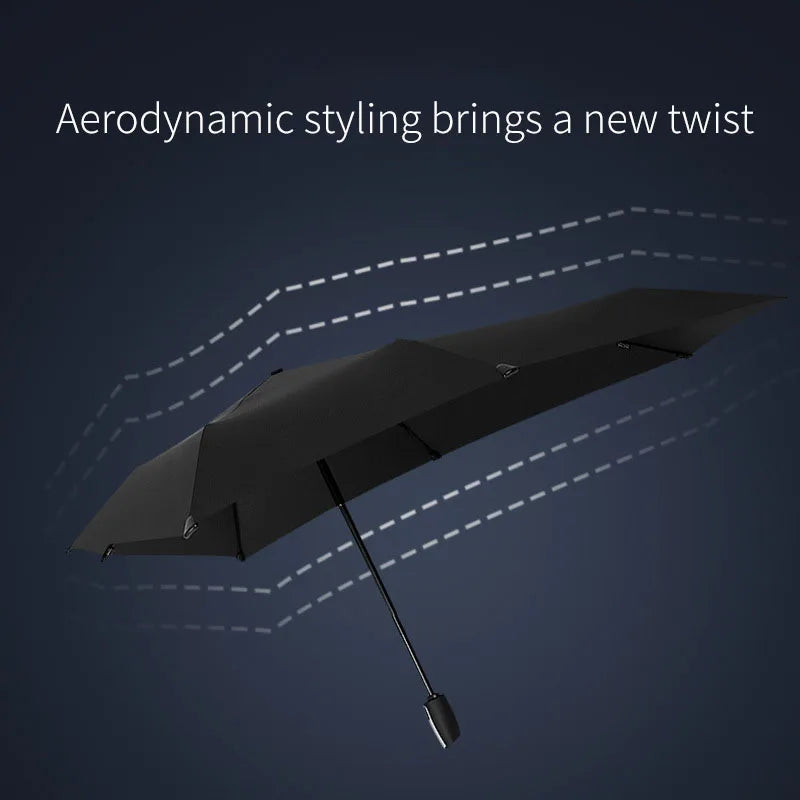 3 Piece Modern Full-Automatic Irregular Shaped Folding Umbrella Customizable Iron Business Adults Outdoor Use Storm Resistance Secondary image