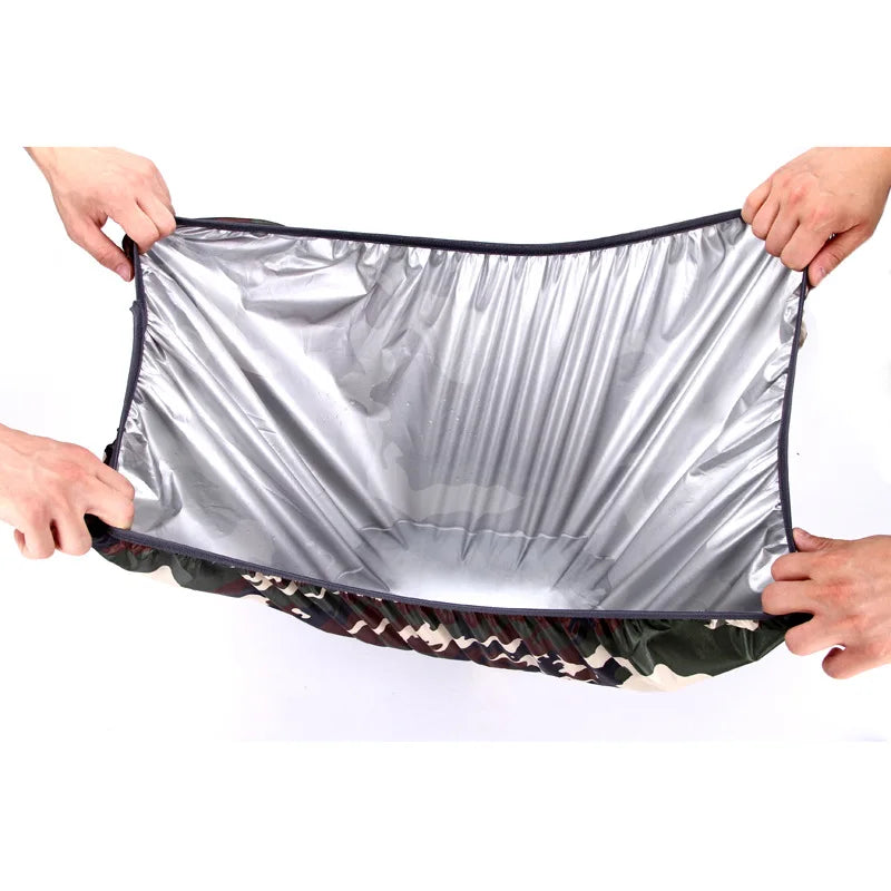 5000mm Waterproof Level Upgraded Anti-Slip Cross Buckle Straps Backpack Rain Cover Hiking Camping Plastic Polyester Logo