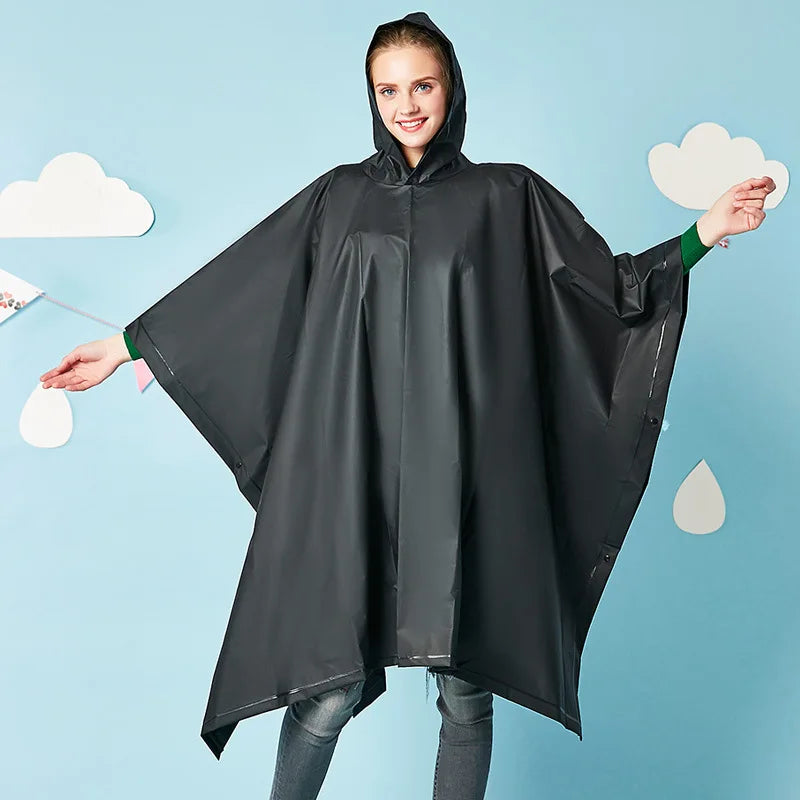 High Quality Lightweight Waterproof Adults Poncho 3 in 1 EVA Raincoat Rain Poncho for Travel Hiking