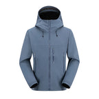 Men's Lightweight Tri-laminated  Men's Jacket  Windbreaker Waterproof Soft Shell for Outdoor Hiking