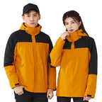 Mens Waterproof Rain Jacket Outdoor Hooded Windproof Coat for Hiking Fishing
