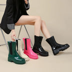 Women's Lightweight Anti-Slip Rain Boots Waterproof Wear Proof PVC Boots for Outdoor Reusable EVA Mesh Lining Summer Winter Use