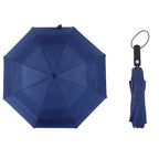 115cm 3 Folding Double Layer Golf Umbrella With air Vents Rainy and Sunny Automatic Umbrella