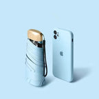 Portable Folded Ultra Light Weight 5 Folding Umbrella Sunblock UV Mini Pocket Umbrella