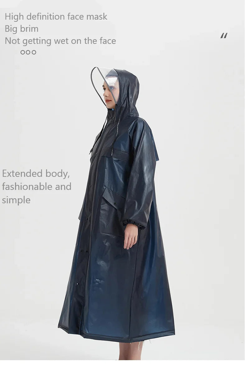 Adult Raincoat for Outdoor Hiking, Practical and Minimalist Fashion Hooded Men's and Women's Windbreakers