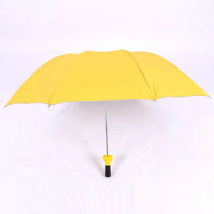 Promotion Gift Compact 3-Folding Umbrella Contemporary Design With UV Printed Beer and Wine Bottle Shape for Sun and Rain