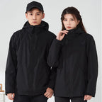 Mens Waterproof Rain Jacket Outdoor Hooded Windproof Coat for Hiking Fishing