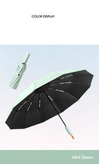 Cool Fresh Colors 23''*12k Carbon Fiber Rain Umbrella Contrast Color ABS Handle UV Protection Customizable Logo Fabric Material