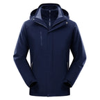 Waterproof Ski Jacket 3-in-1 Windbreaker Winter Coat Fleece Inner for Rain Snow