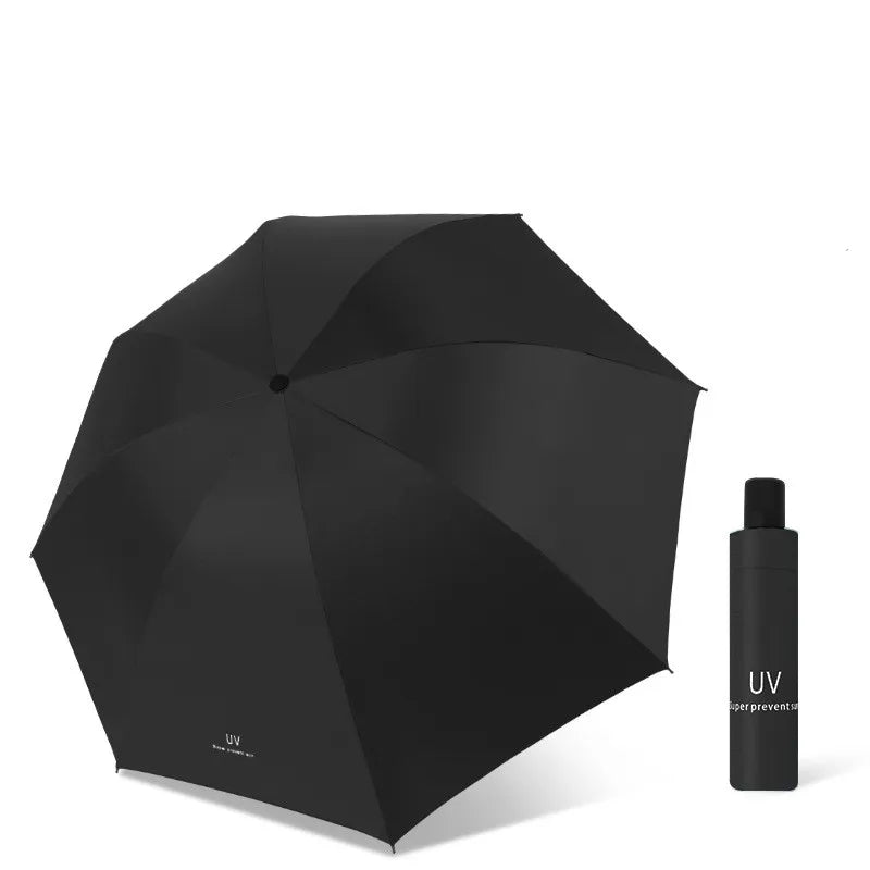 Factory Price Black Coating 3 Folding Full  Auto Open  Umbrella  Rainy and Sunny Umbrella UV protection Main image