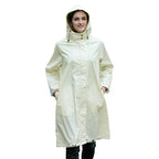 Custom Adults Rainsuit Hood Drawstring Raincoat Poncho Waterproof Polyester Travel Hiking Featuring Customizable Logo Decoration