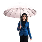 Factory Straight Auto 16-Ribs Golf Umbrella Waterproof and Windproof Travel Adult Design Semi-Automatic Control for Wholesale