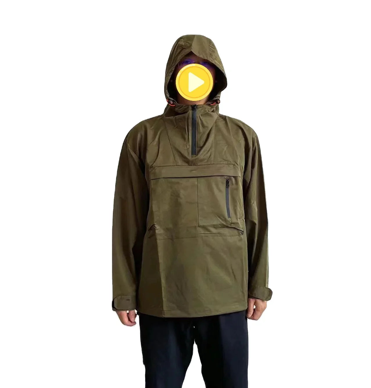 Men's High Raincoats Polyester Jacket Outdoor Activities Waterproof Windproof Fashionable POC Design Motorcycle Climbing Travel Main image