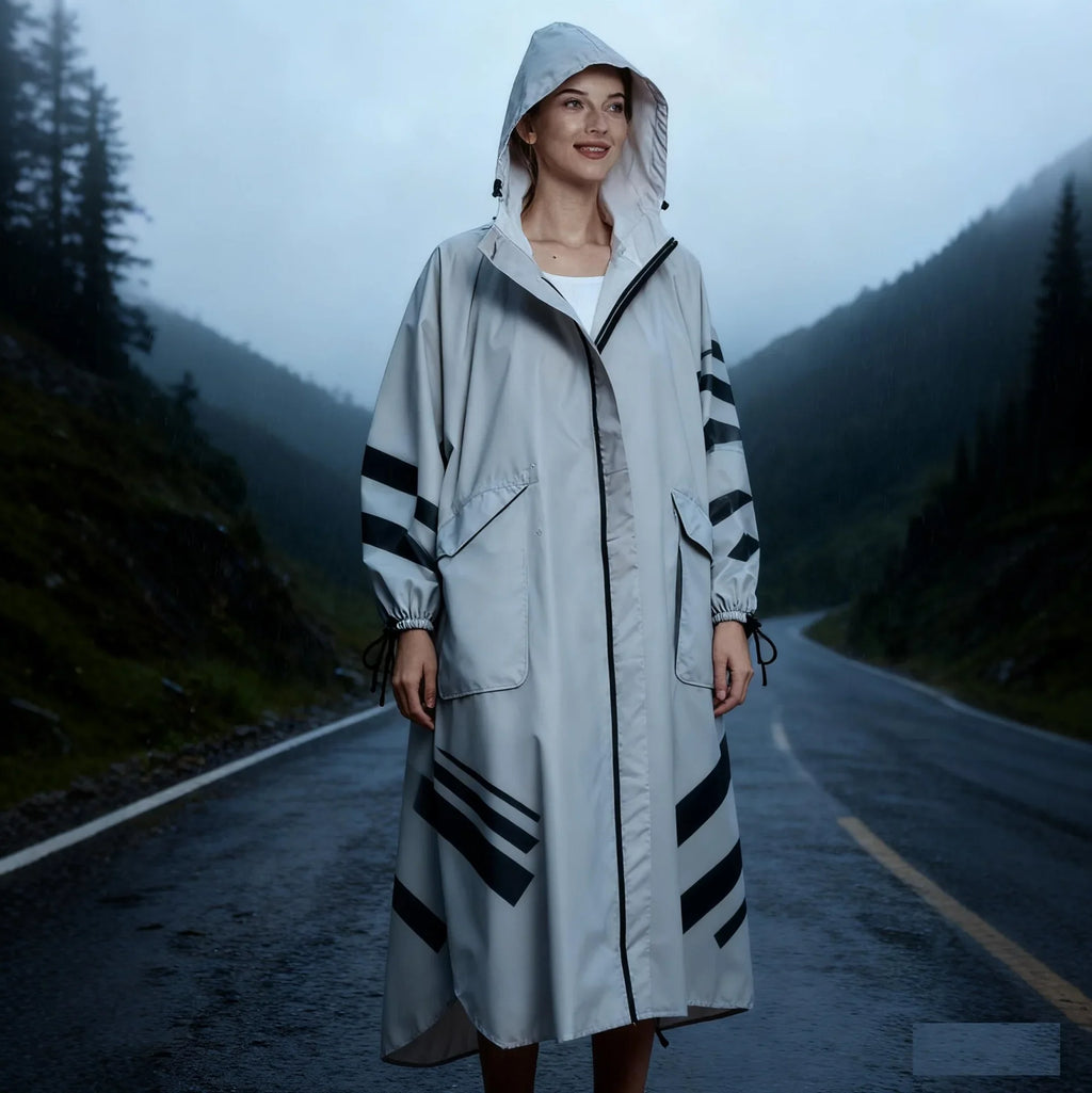 2025 Women's Men's Adult Simple Windproof Lightweight Reusable Waterproof Raincoat for Cycling Hiking Walking Outdoor Activities