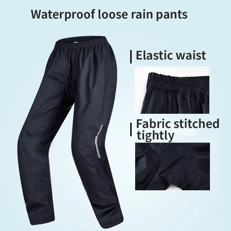 High Quality Nylon Raincoat Set Factory-Supply Waterproof Split Suit Healthy Portable Reusable Riding XXL Travel Cycling Rainy