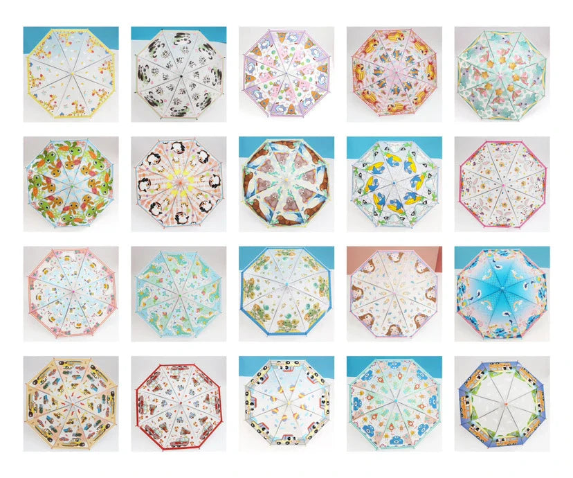 New Printing Kids Transparent Umbrella Cute Creative Cartoon Anime Advertising Umbrella Customized logo Secondary image