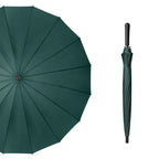Factory Straight Auto 16-Ribs Golf Umbrella Waterproof and Windproof Travel Adult Design Semi-Automatic Control for Wholesale