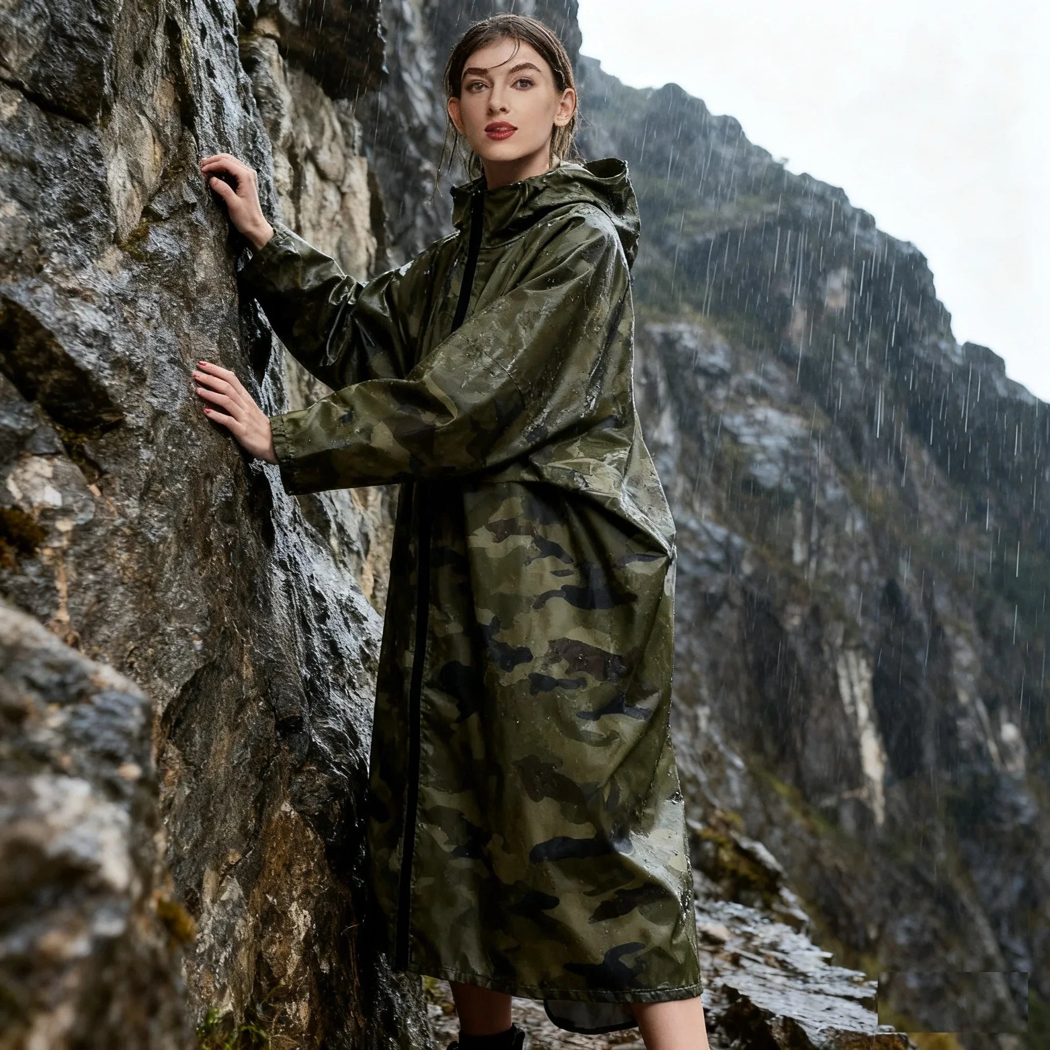 2025 Women's Men's Adult Simple Windproof Lightweight Reusable Waterproof Raincoat for Cycling Hiking Walking Outdoor Activities