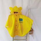Waterproof Children's Poncho Kindergarten Primary School Group Enterprise Raincoat 3D Three-Dimensional Design