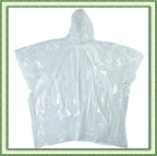 Promotional Disposable PE Emergency Rain Poncho 50 X 80 Square Waterproof Plastic Raincoat Hiking Boys Girls