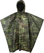 Multifunction Waterproof Raincoat Poncho Camouflage Style With Hood One Pocket Raincoat Suit Outdoor Camping Tent Rain Cover