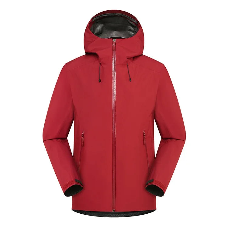 Stock Quick Ship Custom Logo Hard Shell Single Layer Waterproof Windproof Motorcycle Riding Rain Jacket High Quality Raincoat