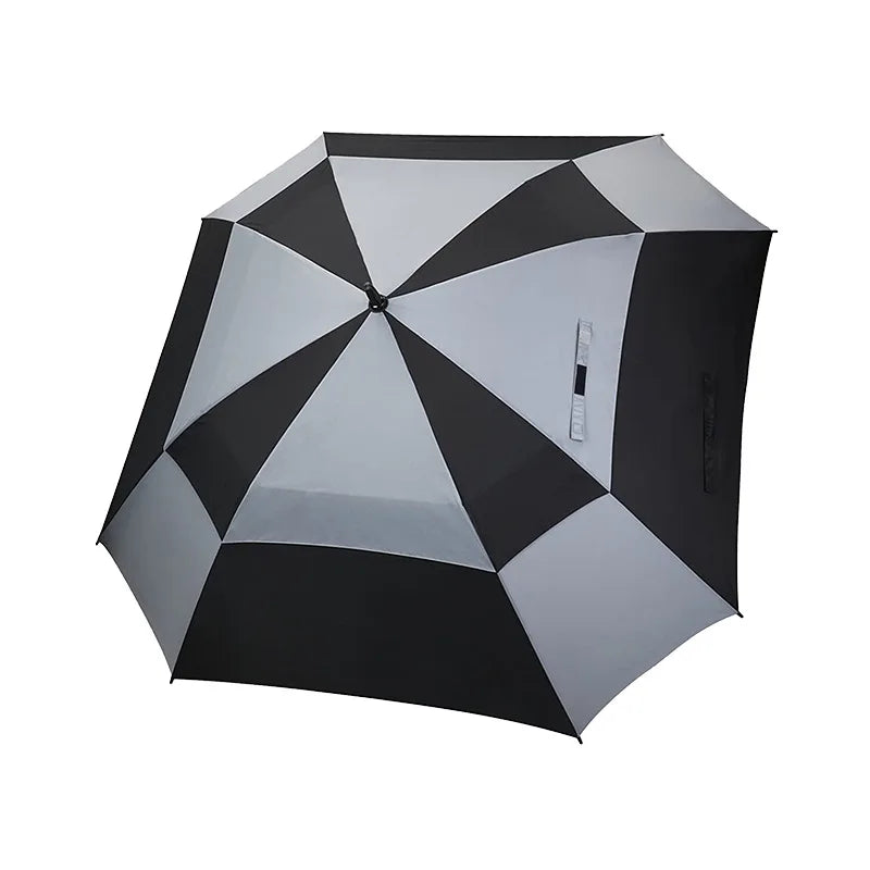 34 Inch Windproof Automatic Golf Umbrella Large Size Square With Vented Stick Sturdy and Hanging Design for Adults Man Woman