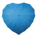 Forever Love Large Cute Red Heart Manual Control Straight Umbrella Valentine's Day Wedding Custom Fabric Printed Logo Parasol