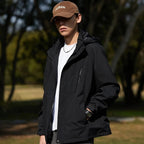 Customizable Winter Jacket for Men Women Sports Windproof Softshell Liner Detachable Hood PU Material Rain Resistant Apparels