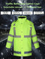 High Visibility Reflective Safety Jacket Waterproof Raincoat With Logo Anti-storm Work & Hiking Adult Raincoat for Men & Women