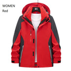 Women and Men Three-in-One Winter Ski Suit Waterproof Breathable Outdoor Work Clothes Two-Piece Set With Warm Jackets Raincoat