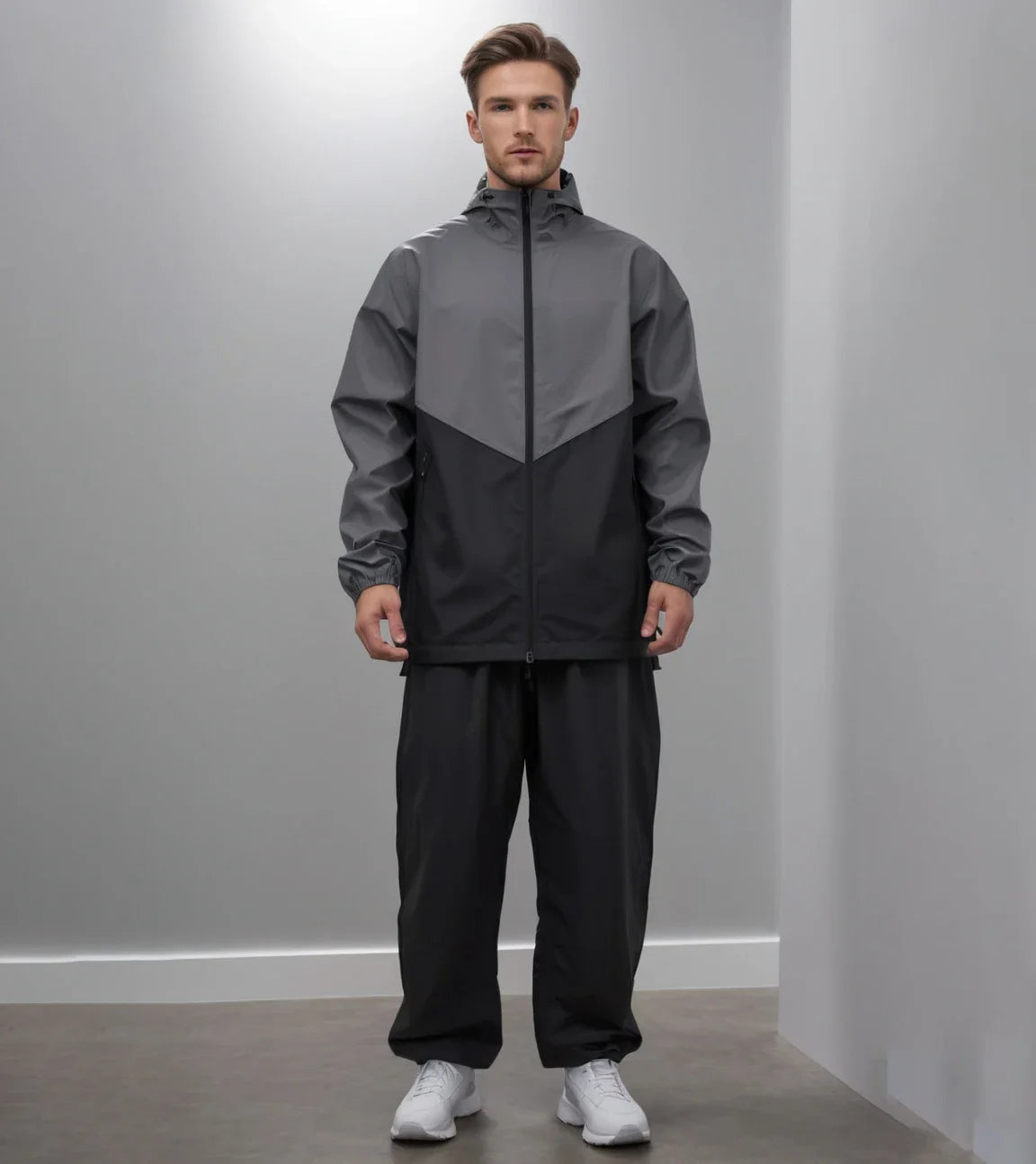 High Reflective Waterproof Cycling Raincoat Suit Hood Jacket Pants Rain Coat Visible Protection Riders Rain Cape for Motorcycle