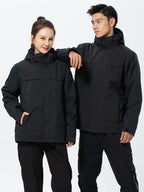 High End Outdoor Assault Suit Men Women Two-piece Set Three in One With Thick Fleece Warm Jacket Mountaineering Cloth Raincoat
