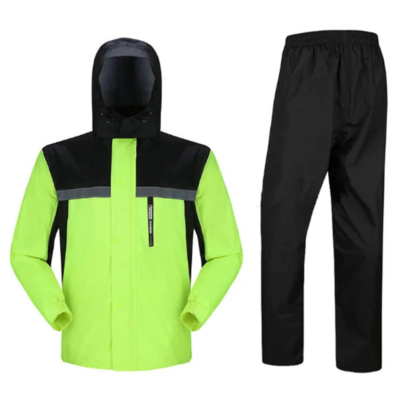 Factory Direct Wholesale XXL PVC Rain Jacket for Adults Eco-Friendly Waterproof Fabric Customizable Logo Outdoor Riding Cycling