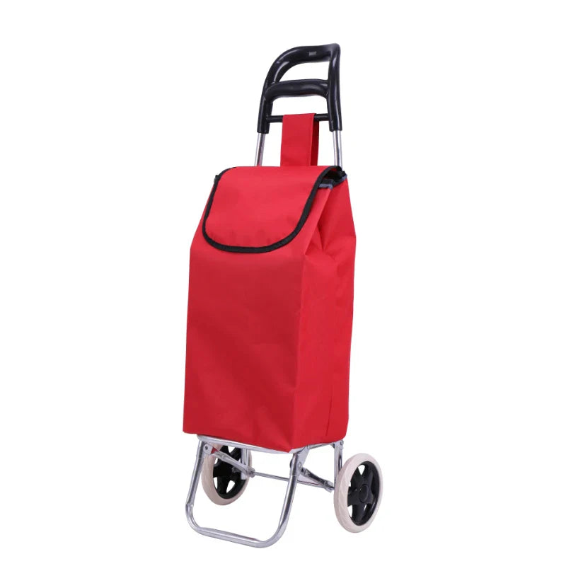 Customizable Fashionable Outdoor Trolley Shopping Bag Waterproof Foldable Design Easy Carry Rainy Days Adults Use Giveway Main image