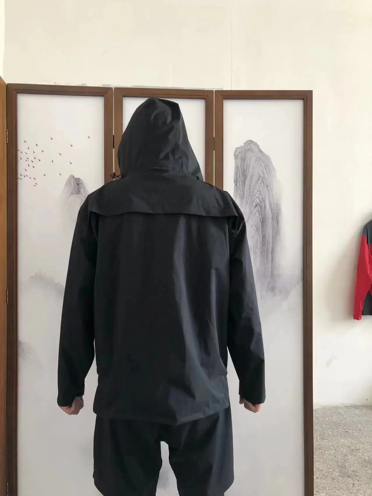 Men's High Raincoats Polyester Jacket Outdoor Activities Waterproof Windproof Fashionable POC Design Motorcycle Climbing Travel