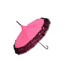 New Design Chinese Lace Golf Umbrella Long Full Body Auto Function With 8K Ribs for Business Travel Gifts Advertising