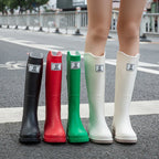 Lady Fashion Anti-Skid Rubber Women's Long Water Shoes Martin Rain Boots Waterproof Steel Insole for Work Winter Use