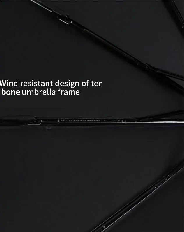 Manual Open Auto 10 Ribs Folding Black UV Coating Umbrella Outdoor Summer Rain Protection Custom Logo Paraplui Payung Sombrillas