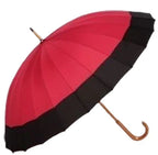 Japanese Products Outdoor  Umbrella 24 Ribs Windproof Creative Parasols Red